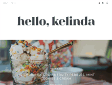 Tablet Screenshot of hellokelinda.com